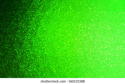 Light green vector christmas postcard low polygon background. Illustration consisting of triangles. Abstract triangular polygonal origami or crystal design of New Year celebration.