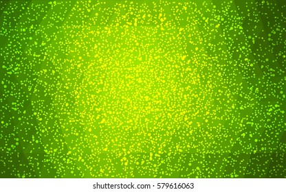 Light Green vector christmas postcard low polygon background. Illustration consisting of triangles. Abstract triangular polygonal origami or crystal design of New Year celebration.