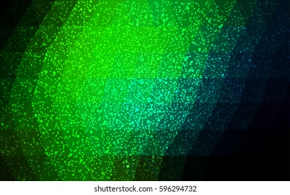 Light green vector christmas postcard low polygon background. Illustration consisting of triangles. Abstract triangular polygonal origami or crystal design of New Year celebration.