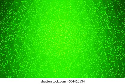 Light Green vector christmas postcard low polygon background. Illustration consisting of triangles. Abstract triangular polygonal origami or crystal design of New Year celebration.