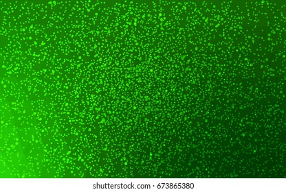Light Green vector christmas postcard low polygon background. Illustration consisting of triangles. Abstract triangular polygonal origami or crystal design of New Year celebration.