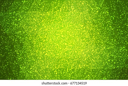 Light Green vector christmas postcard low polygon background. Illustration consisting of triangles. Abstract triangular polygonal origami or crystal design of New Year celebration.