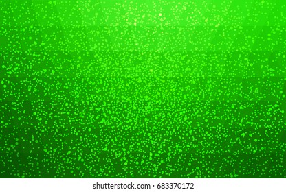 Light Green vector christmas postcard low polygon background. Illustration consisting of triangles. Abstract triangular polygonal origami or crystal design of New Year celebration.