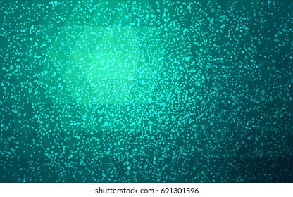 Light Green vector christmas postcard low polygon background. Illustration consisting of triangles. Abstract triangular polygonal origami or crystal design of New Year celebration.