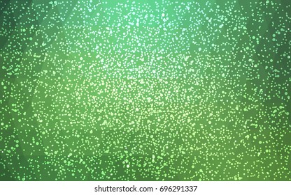Light Green vector christmas postcard low polygon background. Illustration consisting of triangles. Abstract triangular polygonal origami or crystal design of New Year celebration.
