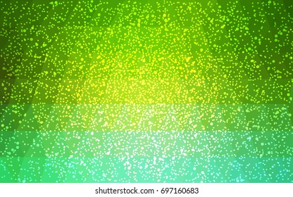 Light Green vector christmas postcard low polygon background. Illustration consisting of triangles. Abstract triangular polygonal origami or crystal design of New Year celebration.