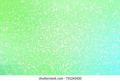 Light Green vector christmas postcard low polygon background. Illustration consisting of triangles. Abstract triangular polygonal origami or crystal design of New Year celebration.
