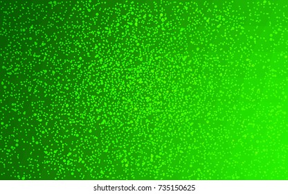 Light Green vector christmas postcard low polygon background. Illustration consisting of triangles. Abstract triangular polygonal origami or crystal design of New Year celebration.
