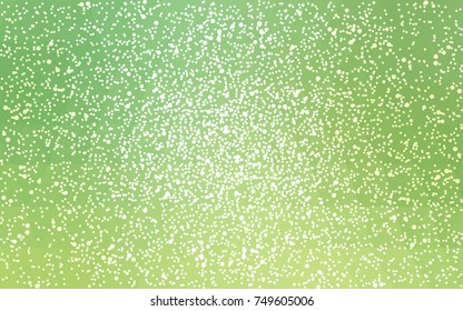 Light Green vector christmas postcard low polygon background. Illustration consisting of triangles. Abstract triangular polygonal origami or crystal design of New Year celebration.