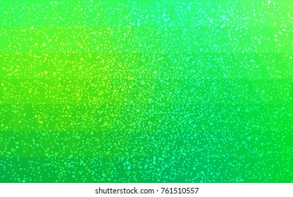 Light Green vector christmas postcard low polygon background. Illustration consisting of triangles. Abstract triangular polygonal origami or crystal design of New Year celebration.