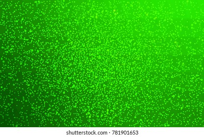Light Green vector christmas postcard low polygon background. Illustration consisting of triangles. Abstract triangular polygonal origami or crystal design of New Year celebration.
