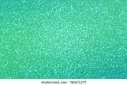 Light Green vector christmas postcard low polygon background. Illustration consisting of triangles. Abstract triangular polygonal origami or crystal design of New Year celebration.