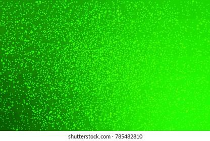 Light Green vector christmas postcard low polygon background. Illustration consisting of triangles. Abstract triangular polygonal origami or crystal design of New Year celebration.