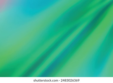 Light Green vector colorful abstract texture. A completely new colored illustration in blur style. Background for a cell phone.