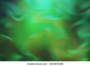 Light Green vector colorful blur backdrop. Colorful abstract illustration with gradient. Elegant background for a brand book.