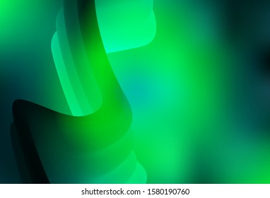 Light Green vector colorful blur backdrop. Colorful abstract illustration with gradient. Smart design for your work.