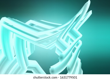 Light Green vector colorful blur background. An elegant bright illustration with gradient. New way of your design.