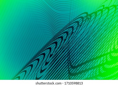 Light Green vector colorful blur background. Colorful abstract illustration with gradient. New style design for your brand book.