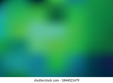 Light Green vector colorful blur backdrop. A completely new colored illustration in blur style. The best blurred design for your business.
