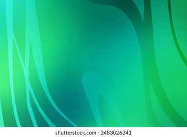 Vector verde claro fondo borroso colorido. Ilustración abstracta moderna con gradiente. Estilo Nuevo para el diseño de su negocio.