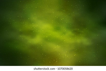 Light Green vector cover with astronomical stars. Modern abstract illustration with Big Dipper stars. Template for cosmic backgrounds.