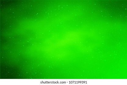 Light Green vector cover with astronomical stars. Modern abstract illustration with Big Dipper stars. Pattern for astrology websites.