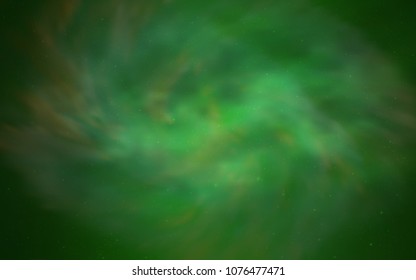 Light Green vector cover with astronomical stars. Space stars on blurred abstract background with gradient. Pattern for astrology websites.