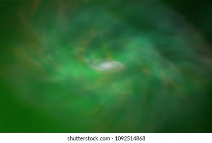 Light Green vector cover with astronomical stars. Modern abstract illustration with Big Dipper stars. Smart design for your business advert.