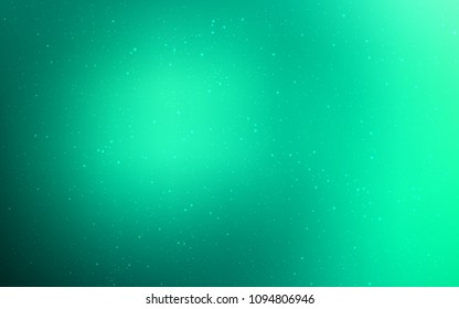 Light Green vector cover with astronomical stars. Blurred decorative design in simple style with galaxy stars. Pattern for astrology websites.