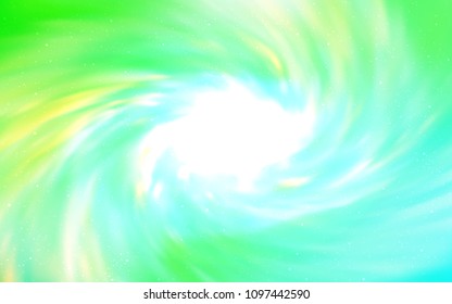 Light Green vector cover with astronomical stars. Modern abstract illustration with Big Dipper stars. Pattern for astrology websites.