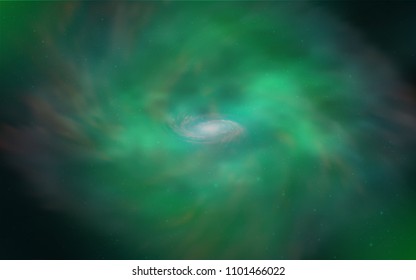 Light Green vector cover with astronomical stars. Modern abstract illustration with Big Dipper stars. Pattern for astronomy websites.