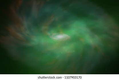 Light Green vector cover with astronomical stars. Glitter abstract illustration with colorful cosmic stars. Pattern for astrology websites.