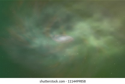Light Green vector cover with astronomical stars. Blurred decorative design in simple style with galaxy stars. Pattern for astrology websites.