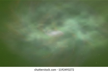 Light Green vector cover with astronomical stars. Modern abstract illustration with Big Dipper stars. Best design for your ad, poster, banner.