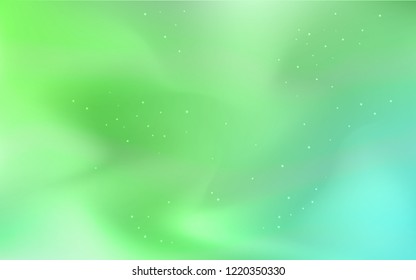 Light Green vector cover with astronomical stars. Modern abstract illustration with Big Dipper stars. Pattern for futuristic ad, booklets.