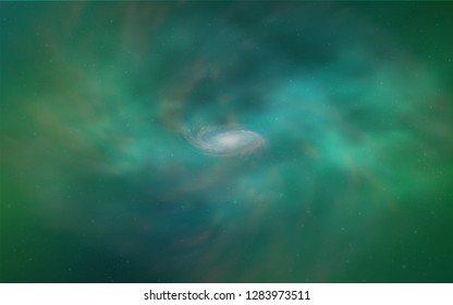 Light Green vector cover with astronomical stars. Modern abstract illustration with Big Dipper stars. Template for cosmic backgrounds.