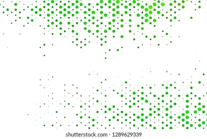 Light Green vector cover with circles. Blurred decorative design in abstract style with bubbles. Pattern for ads, leaflets.