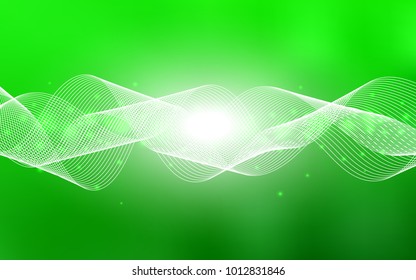 Light Green vector cover with happy holiday ribbons. Beautiful colored illustration with ribbon in celebration style. The pattern can be used for birthday gifts, congratulations.