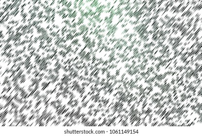 Light Green vector cover with long lines. Decorative shining illustration with lines on abstract template. Best design for your ad, poster, banner.