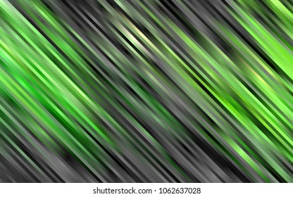 Light Green vector cover with long lines. Glitter abstract illustration with colored sticks. The pattern can be used as ads, poster, banner for commercial.
