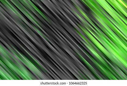 Light Green vector cover with long lines. Lines on blurred abstract background with gradient. The pattern can be used for busines ad, booklets, leaflets