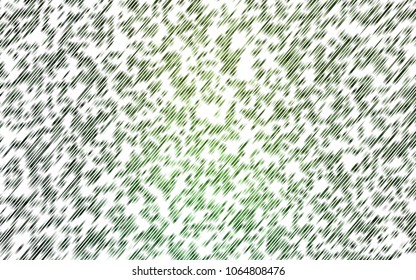 Light Green vector cover with long lines. Glitter abstract illustration with colored sticks. Best design for your ad, poster, banner.