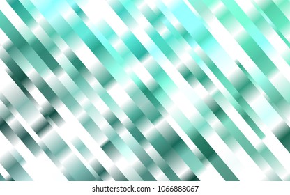 Light Green vector cover with long lines. Lines on blurred abstract background with gradient. The pattern can be used for websites.