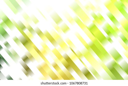 Light Green vector cover with long lines. Modern geometrical abstract illustration with staves. Best design for your ad, poster, banner.