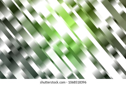 Light Green vector cover with long lines. Lines on blurred abstract background with gradient. The template can be used as a background.