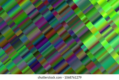 Light Green vector cover with long lines. Blurred decorative design in simple style with lines. The pattern can be used as ads, poster, banner for commercial.