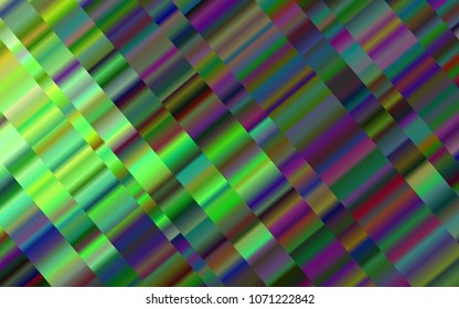Light Green vector cover with long lines. Glitter abstract illustration with colored sticks. The pattern can be used for websites.