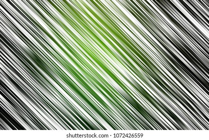 Light Green vector cover with long lines. Lines on blurred abstract background with gradient. The pattern can be used as ads, poster, banner for commercial.