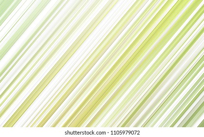 Light Green vector cover with long lines. Lines on blurred abstract background with gradient. The pattern can be used for websites.