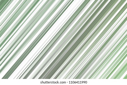 Light Green vector cover with long lines. Modern geometrical abstract illustration with staves. Best design for your ad, poster, banner.